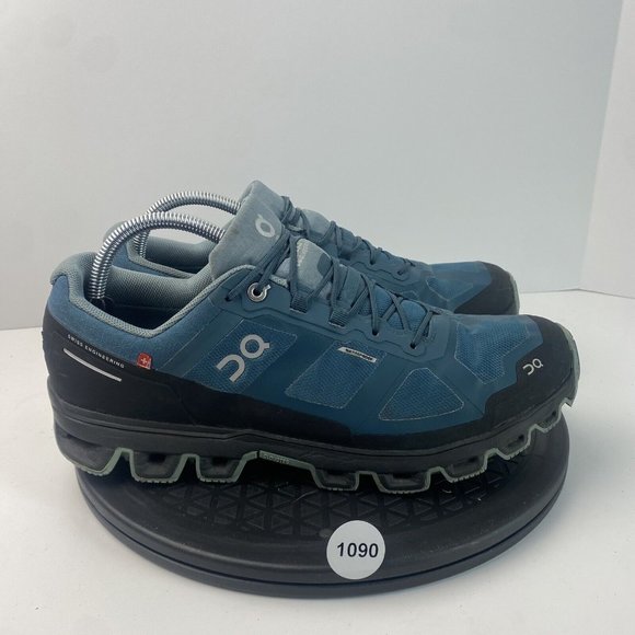 On Running Men's Athletic Shoes - Blue and Black - Picture 1 of 8
